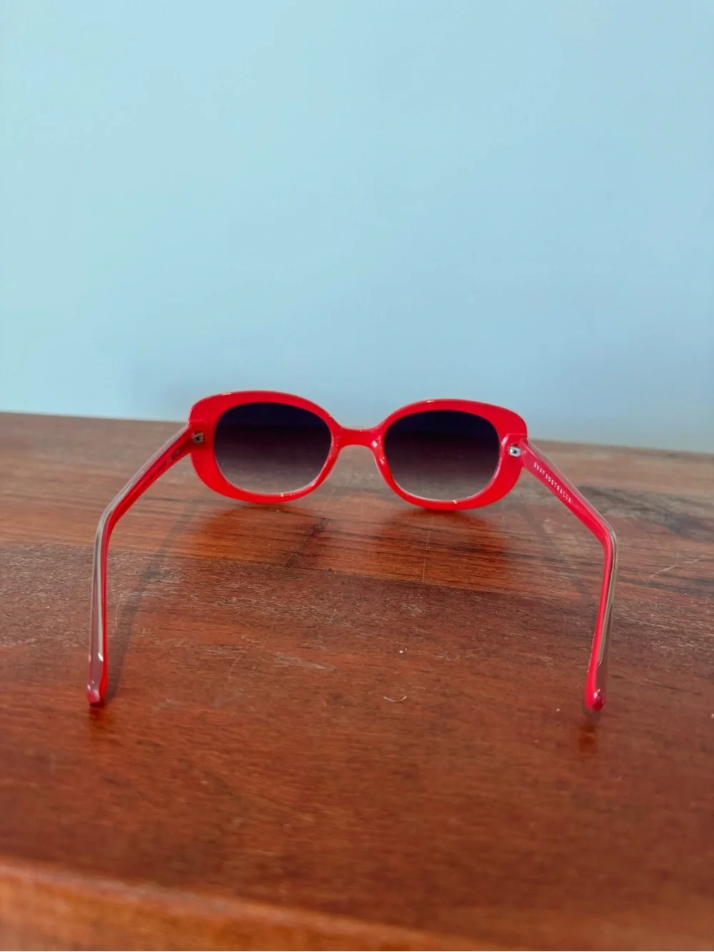 Quay Australia Red Oval Sunglasses